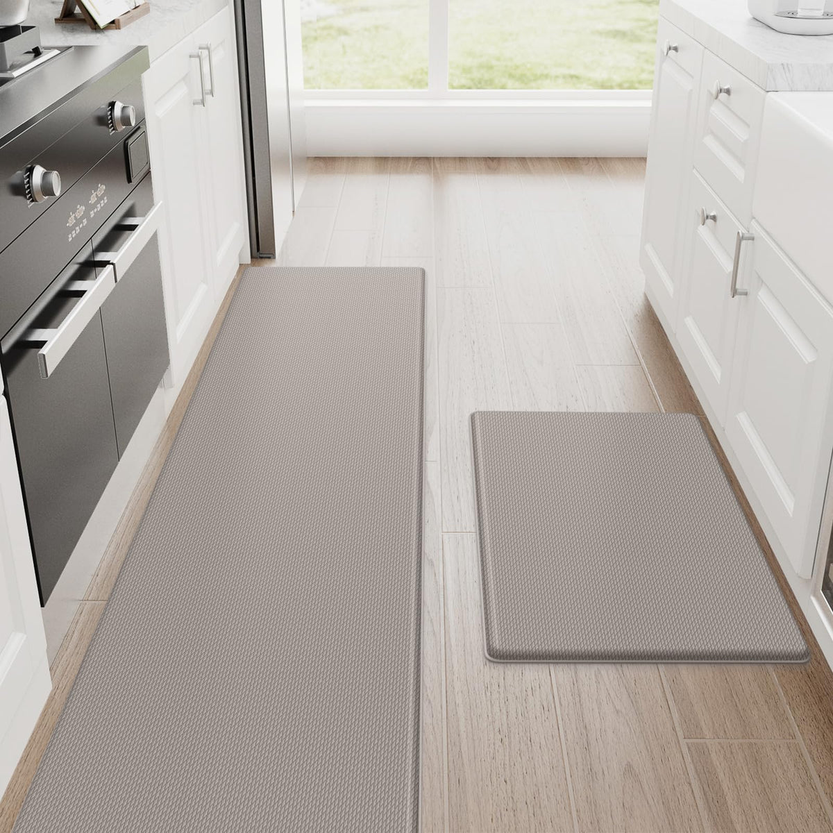StepRite Kitchen Mats, 2PCS Kitchen Rugs