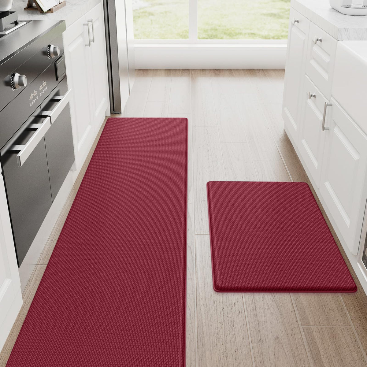 StepRite Kitchen Mats, 2PCS Kitchen Rugs