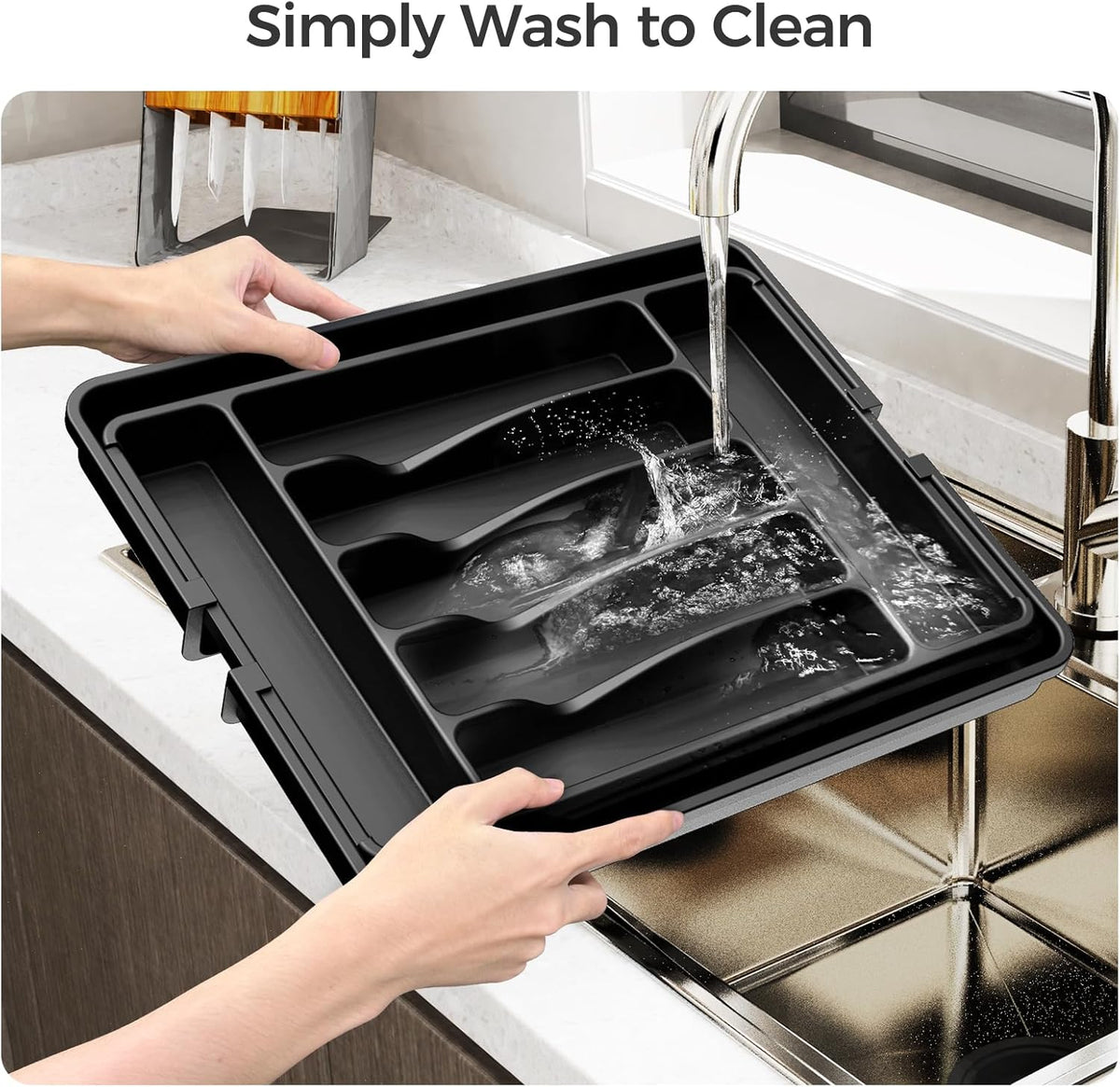 Extra Large Expandable Silverware Organizer