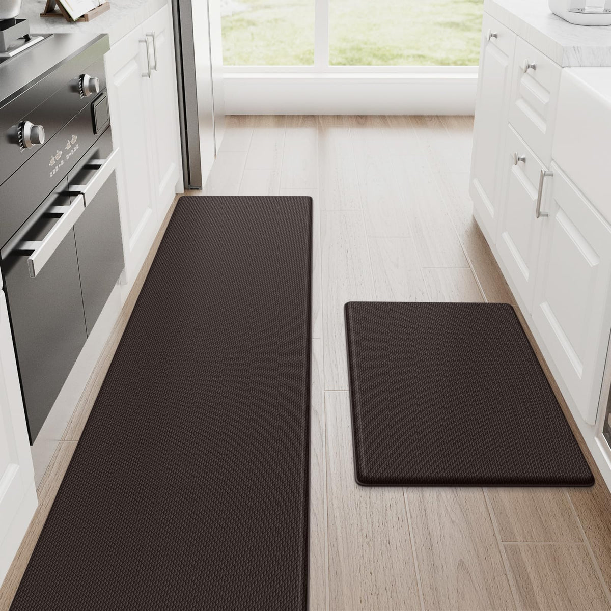 StepRite Kitchen Mats, 2PCS Kitchen Rugs