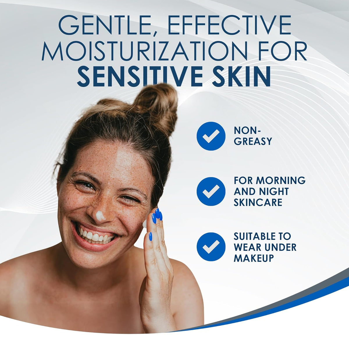 Vanicream Daily Facial Moisturizer – Ceramides, Hyaluronic Acid & Squalane, Fragrance-Free, 3 fl oz