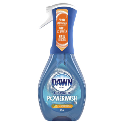 Dawn Platinum Powerwash Dish Spray – Concentrated Multi-Surface Cleaner, Removes 99% of Grease