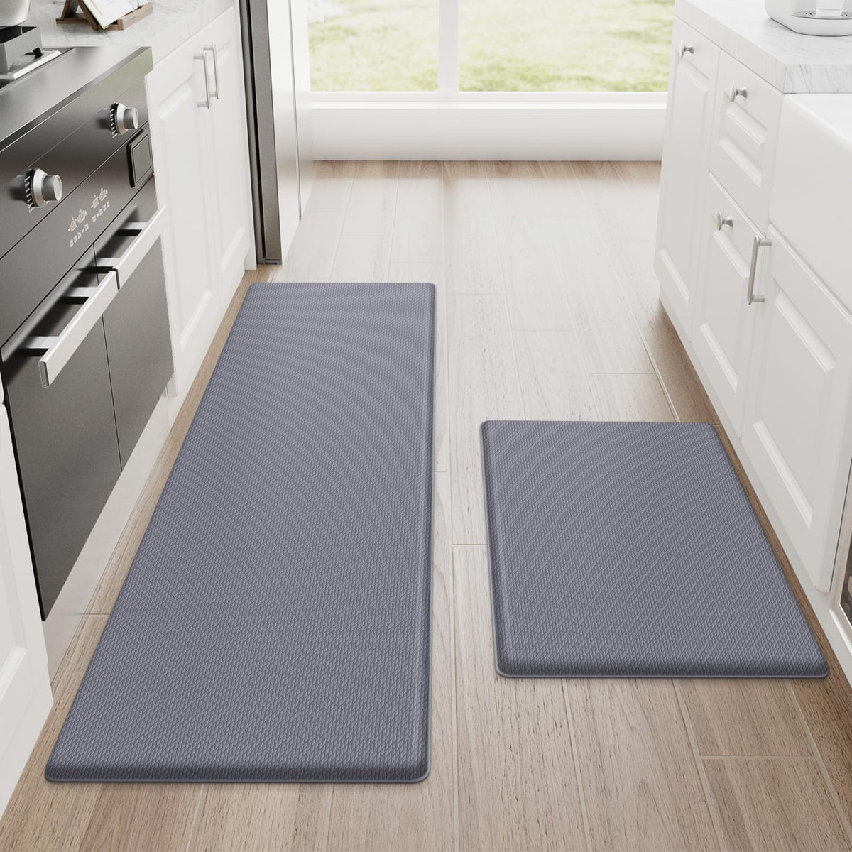 StepRite Kitchen Mats, 2PCS Kitchen Rugs