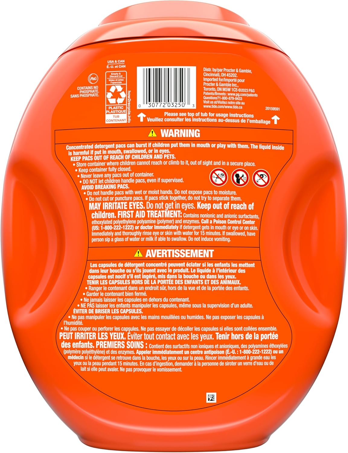 Tide PODS 3-in-1 Laundry Detergent Pacs – 112-Count, Stain Remover, Odor Fighter & Color Protector