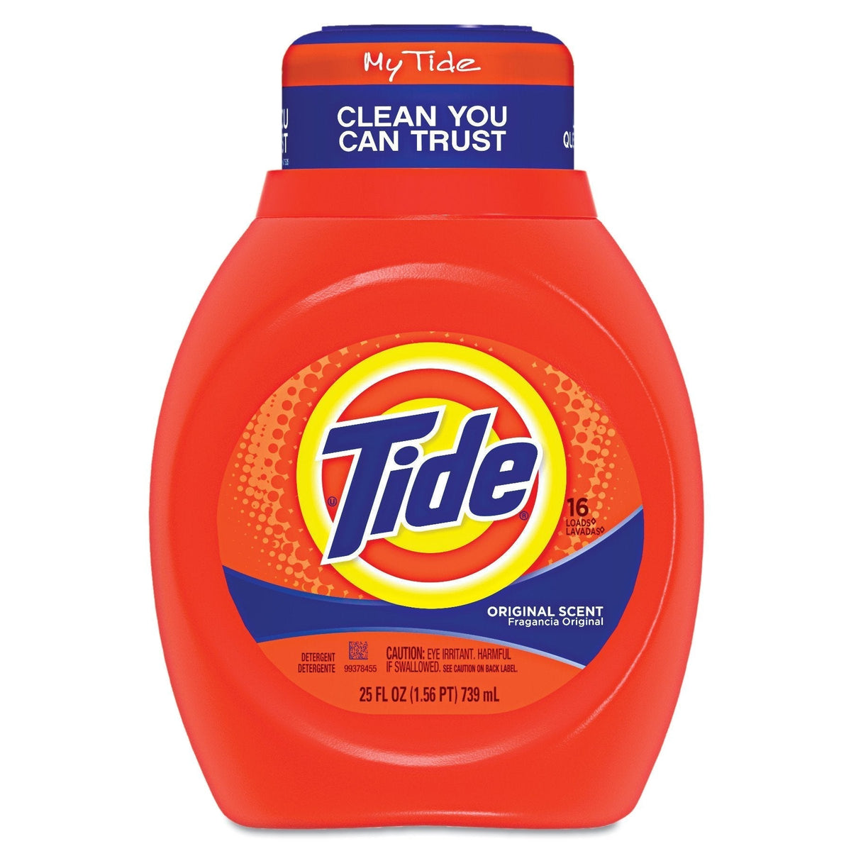 Tide Original Scent Liquid Laundry Detergent – 6X Cleaning Boost, 4X Cleaner, Fights 100% of Stains