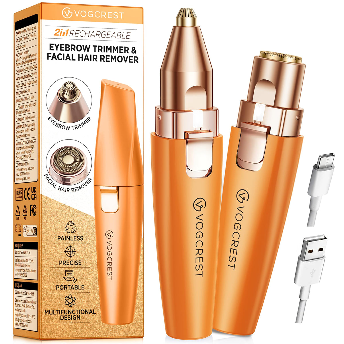 VG VOGCREST Eyebrow & Facial Trimmer