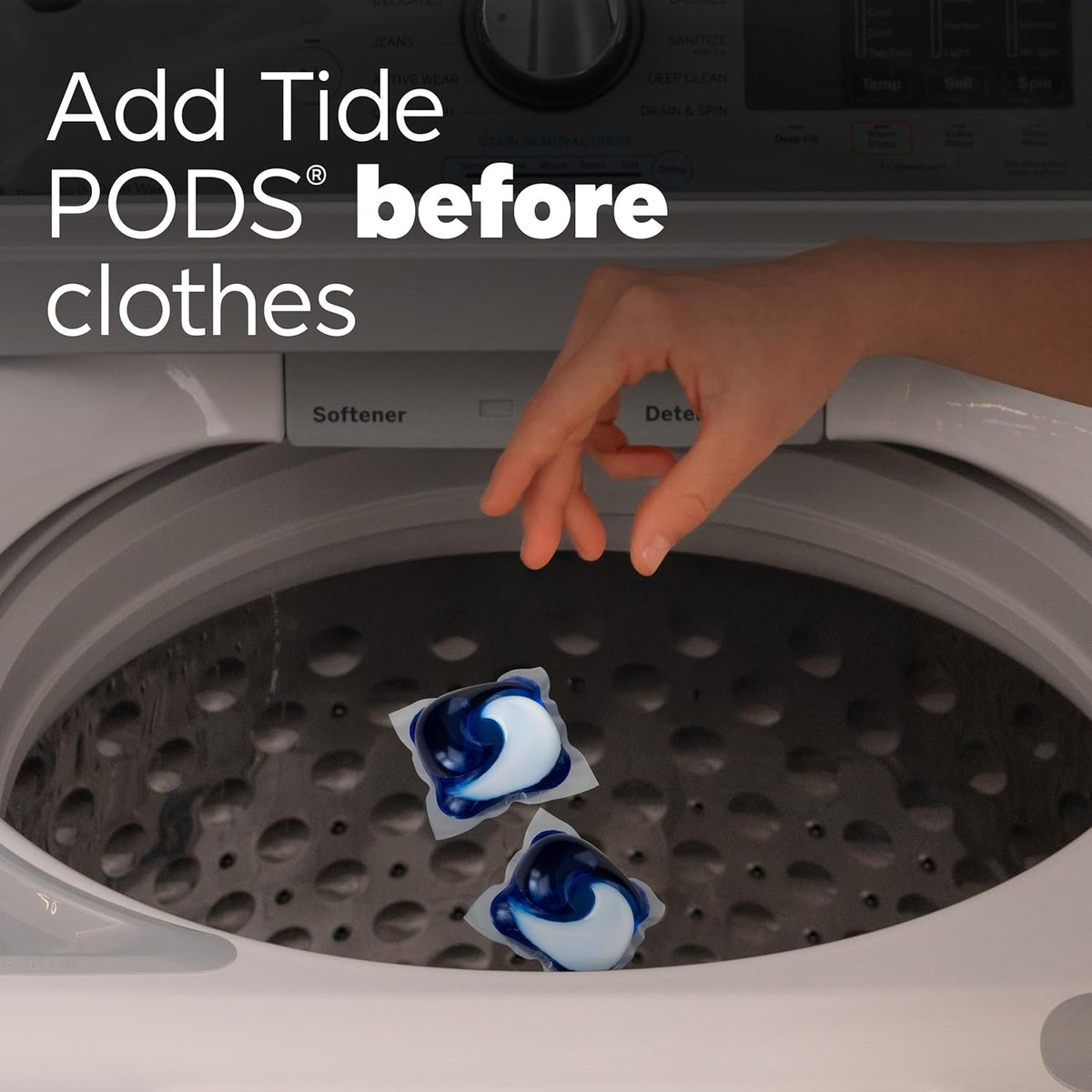 Tide PODS 3-in-1 Laundry Detergent Pacs – 112-Count, Stain Remover, Odor Fighter & Color Protector