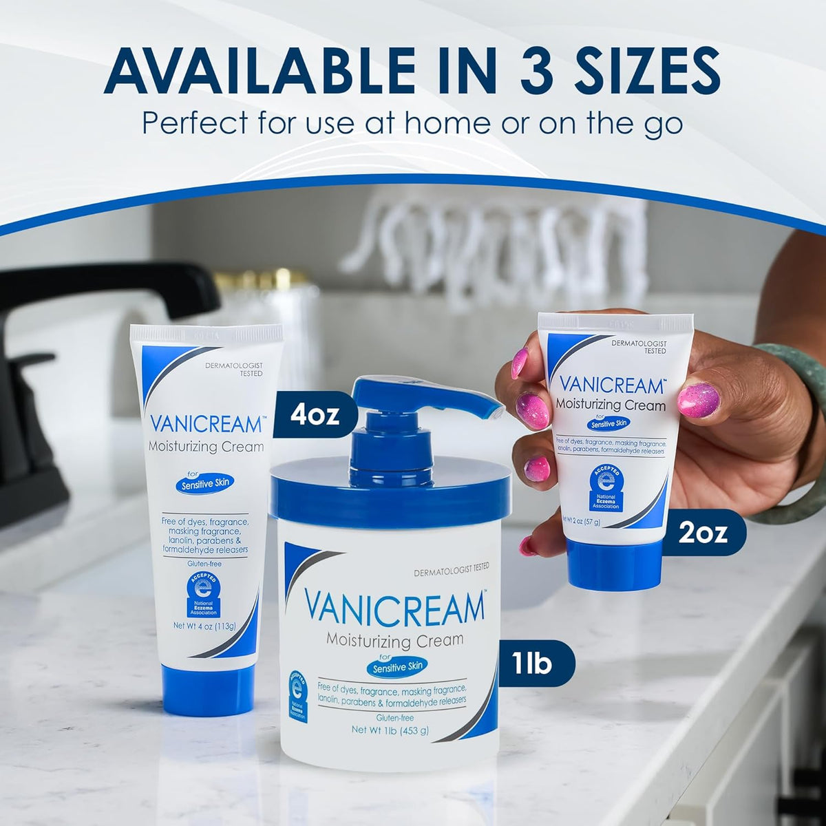 Vanicream Moisturizing Skin Cream with Pump Dispenser