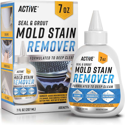 ACTIVE Mold & Mildew Stain Remover Gel – Clings to Vertical Surfaces, Eliminates Stains & Musty Odors
