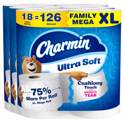 Charmin Ultra Soft Cushiony Touch Toilet Paper