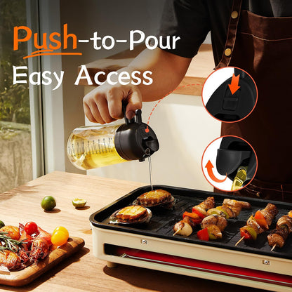 TrendPlain 16oz/470ml Glass Olive Oil Sprayer for Cooking