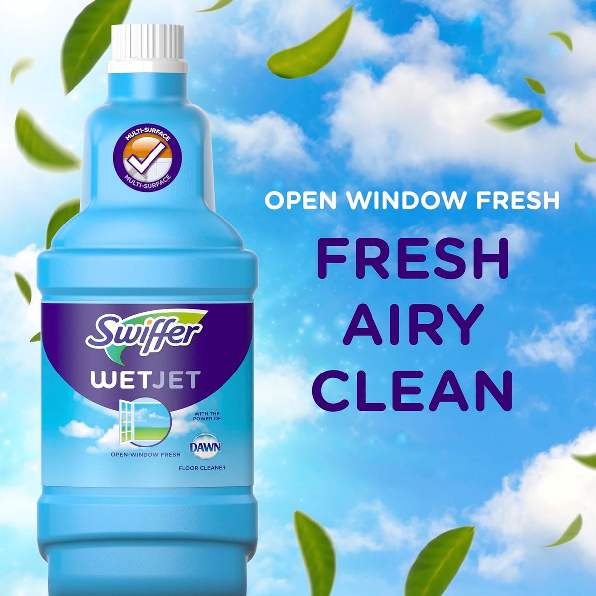 Swiffer WetJet Floor Spray Mop Starter Kit – Dual-Nozzle Sprayer, Cleaning Pad & Solution Included