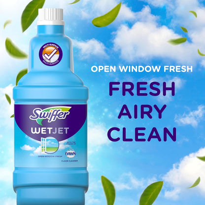 Swiffer WetJet Floor Spray Mop Starter Kit – Dual-Nozzle Sprayer, Cleaning Pad & Solution Included