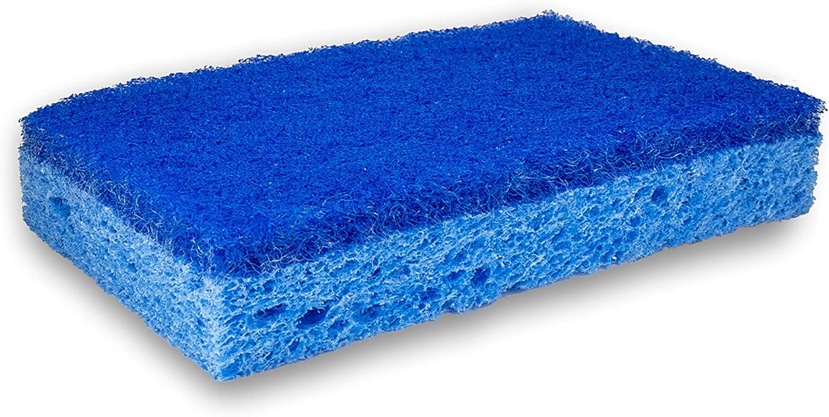 Amazon Basics Non-Scratch Scrub Sponges – 6-Pack, Dual-Sided, Dishwasher Safe & Reusable