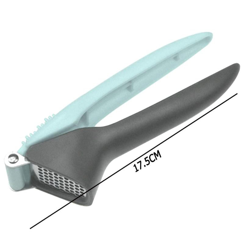 Stainless Steel Garlic Press & Mincer – Manual Garlic Crusher, Chopper & Ginger Grater Kitchen Tool