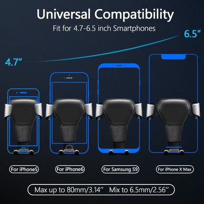Universal Gravity Air Vent Gravity Car Phone Holder Clip Mount