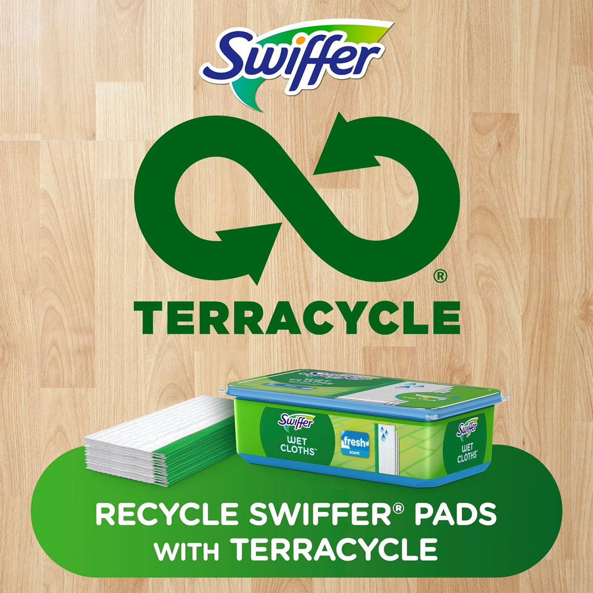 Swiffer Sweeper Wet Mopping Cloths – Textured Cloths Trap & Lock Dirt, Safe on All Hard Floors