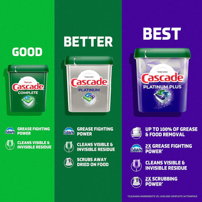 Cascade Platinum Dishwasher Pods