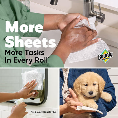 Bounty Quick-Size Paper Towels – 12 Triple Rolls (= 40+ Regular Rolls), 2X More Absorbent