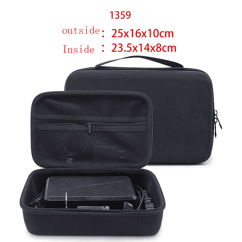 Hard Shell Electronic Accessories Organizer Case – Travel Storage Bag for Cables, Chargers & Gadgets