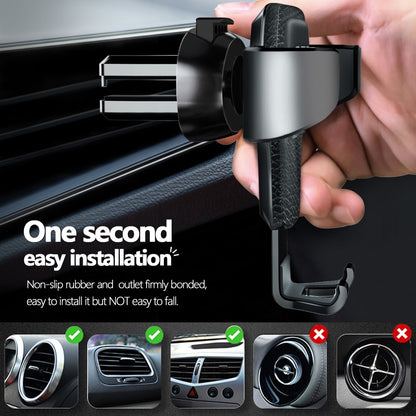 Universal Gravity Air Vent Gravity Car Phone Holder Clip Mount