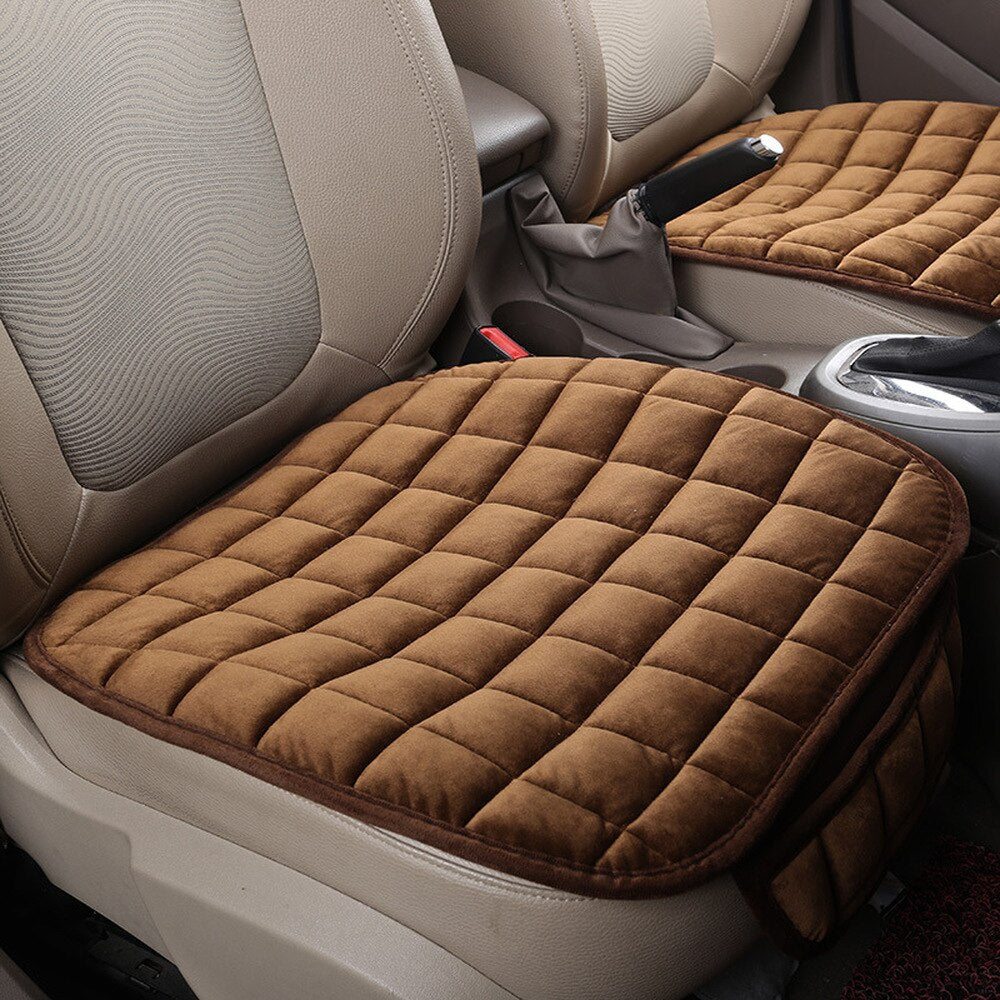 Universal Winter Warm Car Seat Cover Cushion – Anti-Slip Breathable Front Seat Protector Pad for Cars