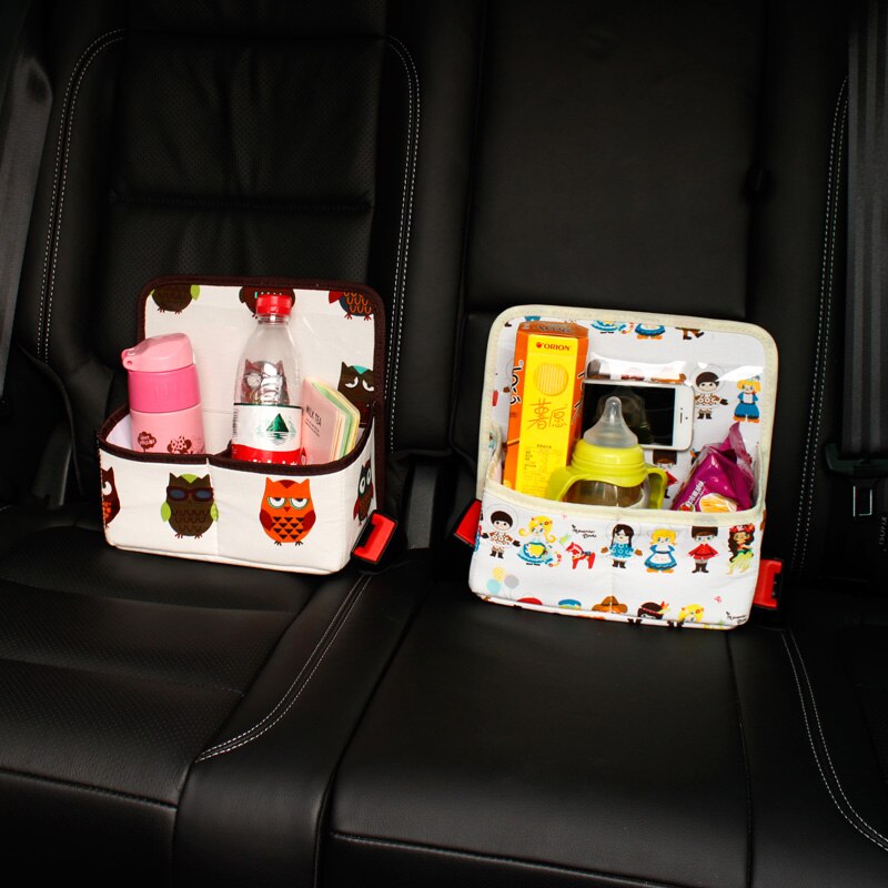 High Quality Double Canvas Car Organizer for Kids – Back Seat Storage Bag for Toys, Snacks & Essentials