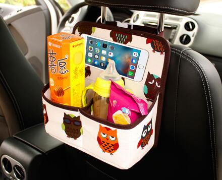 High Quality Double Canvas Car Organizer for Kids – Back Seat Storage Bag for Toys, Snacks & Essentials