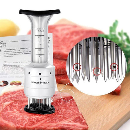 Multi-Function Meat Tenderizer & Marinade Injector – Stainless Steel Flavor Syringe for Steak & BBQ