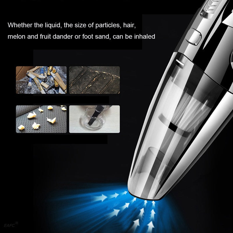 Handheld Vacuum Cleaner Cordless Powerful Cyclone Suction Rechargeable Portable Vacuum Cleaner 6053 for Car Home Pet Hair Quick Charge
