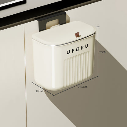 Wall-Mounted Hanging Trash Can – Multifunction Kitchen Cabinet & Bathroom Waste Bin