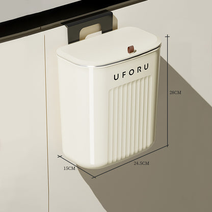 Wall-Mounted Hanging Trash Can – Multifunction Kitchen Cabinet & Bathroom Waste Bin