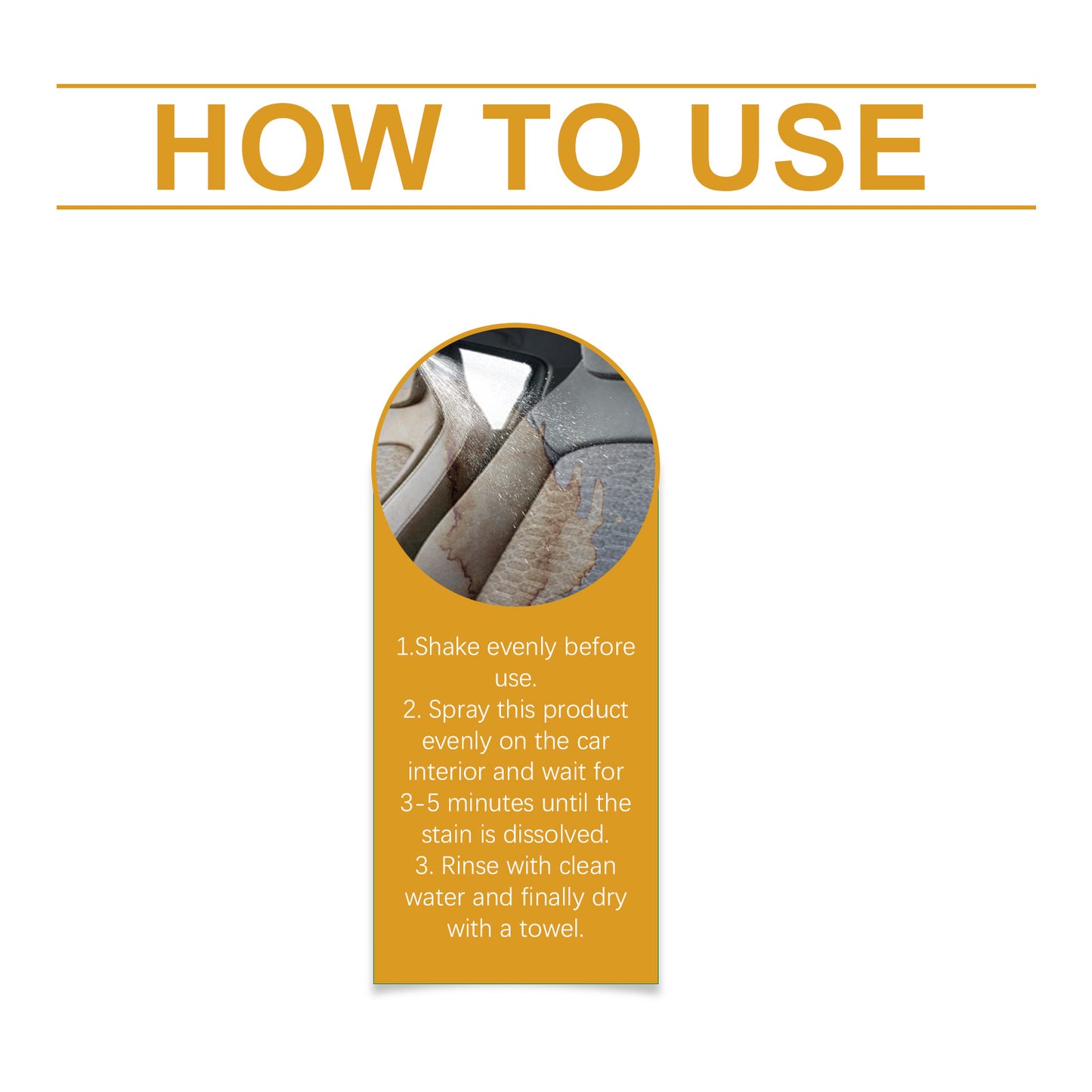 Car Interior Cleaner – Multi-Purpose Auto Cleaning Spray for Dashboard, Leather & Upholstery