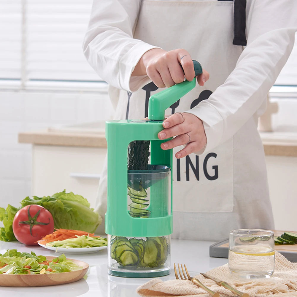 Multifunction Manual Vegetable Chopper & Slicer – Fruit, Potato, Carrot & Cucumber Cutter Kitchen Gadget