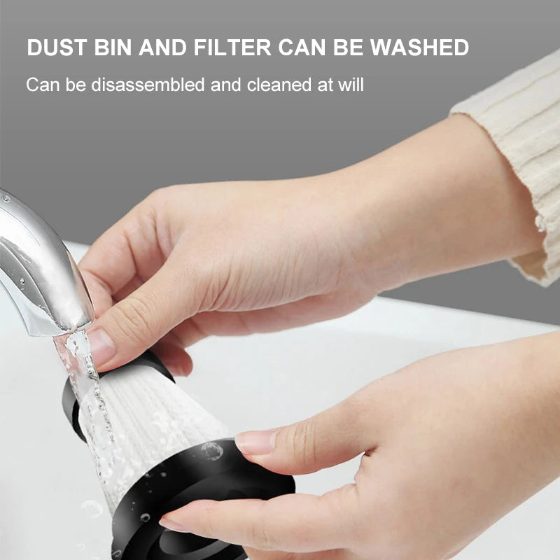Cordless Handheld Car Vacuum Cleaner – Rechargeable Wet & Dry Cyclone Suction Portable Vacuum for Car & Home