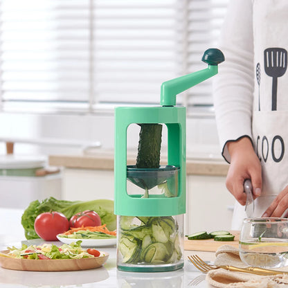 Multifunction Manual Vegetable Chopper & Slicer – Fruit, Potato, Carrot & Cucumber Cutter Kitchen Gadget