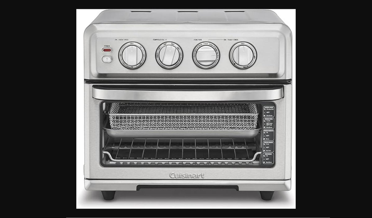 Cuisinart Air Fryer Toaster Oven, 1800W, 8-in-1 with Air Fry, Convection, Broil & Warm, Stainless Steel