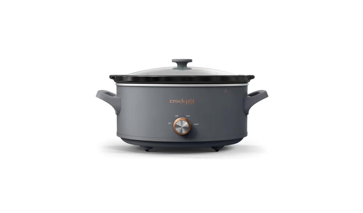 Crock-Pot Manual 7-Quart Slow Cooker, Mussel Grey